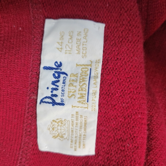 Womans Pringle of Scotland Lambswool Cardigan Gold buttons repair on Back S 44 - Picture 6 of 12